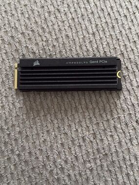 Corsair MP600 LPX Gen4 PCIe M.2 SSD Heatsink - Black